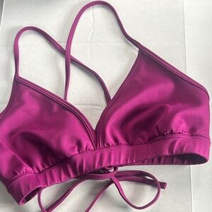 NWOT Mika Yoga Wear Purple Fuchsia Lila Top Sports Bra Size XL